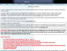 Tablet Screenshot of monzer.kahf.com